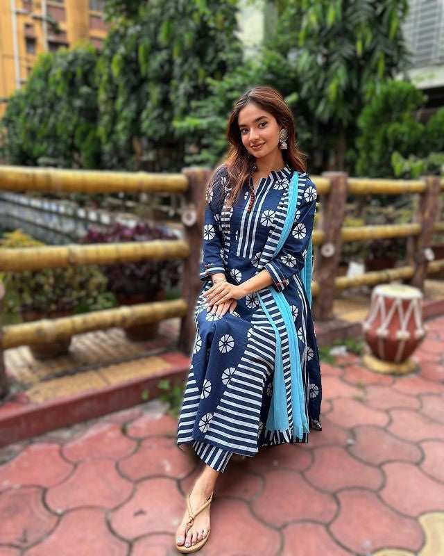 Stylish Cotton kurti set(3PCS)