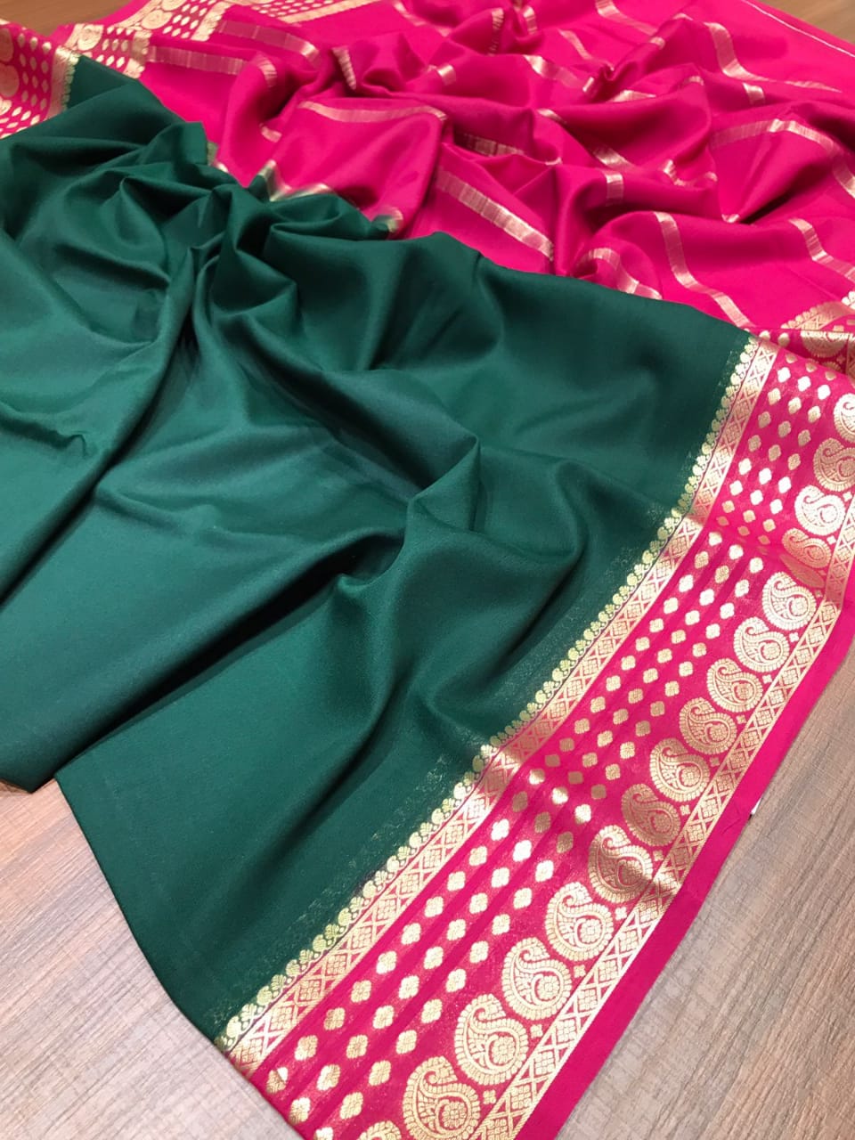 Banarasi Handloom semi katan silk saree