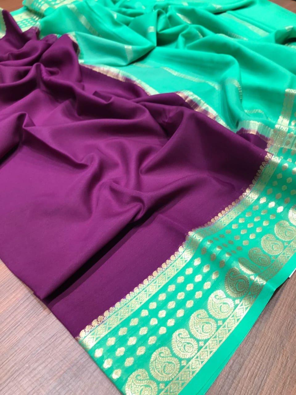 Banarasi Handloom semi katan silk saree
