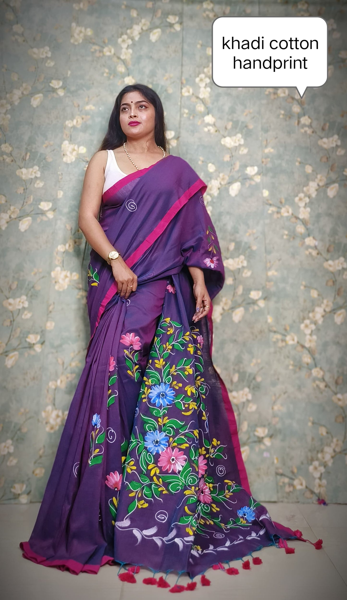 khadi cotton Saree