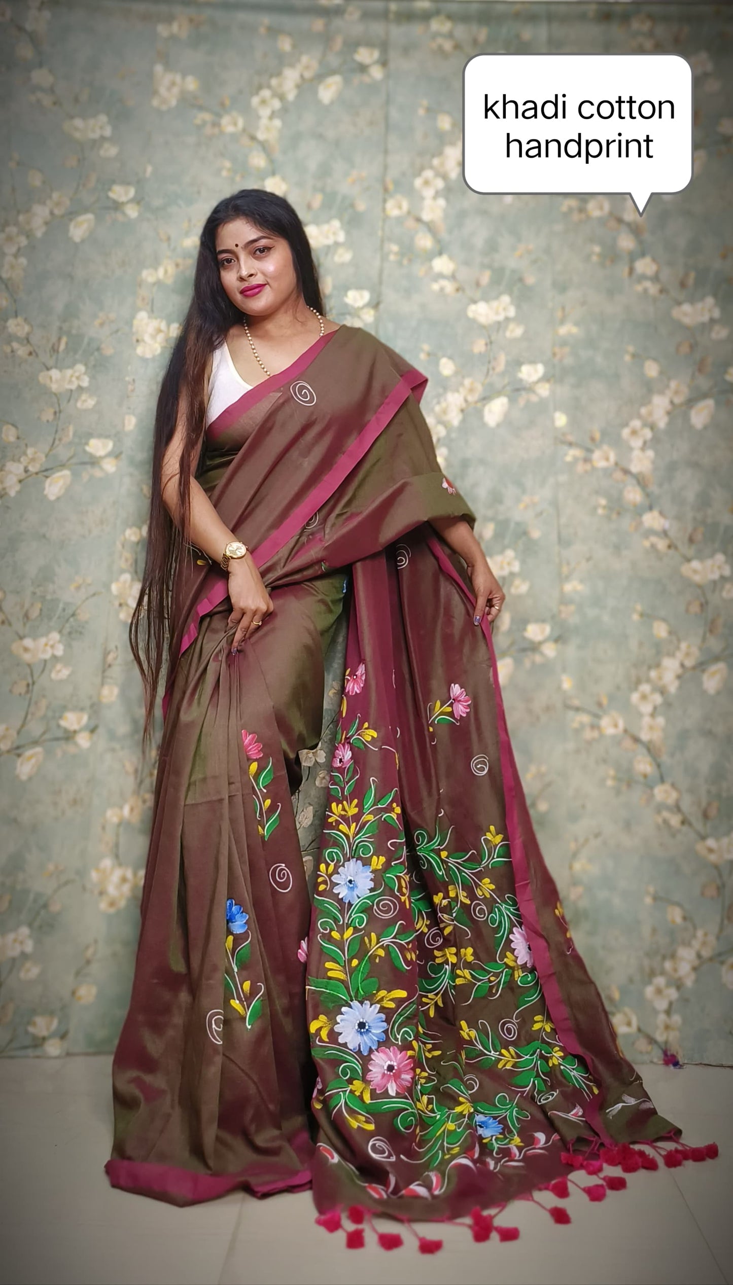 khadi cotton Saree