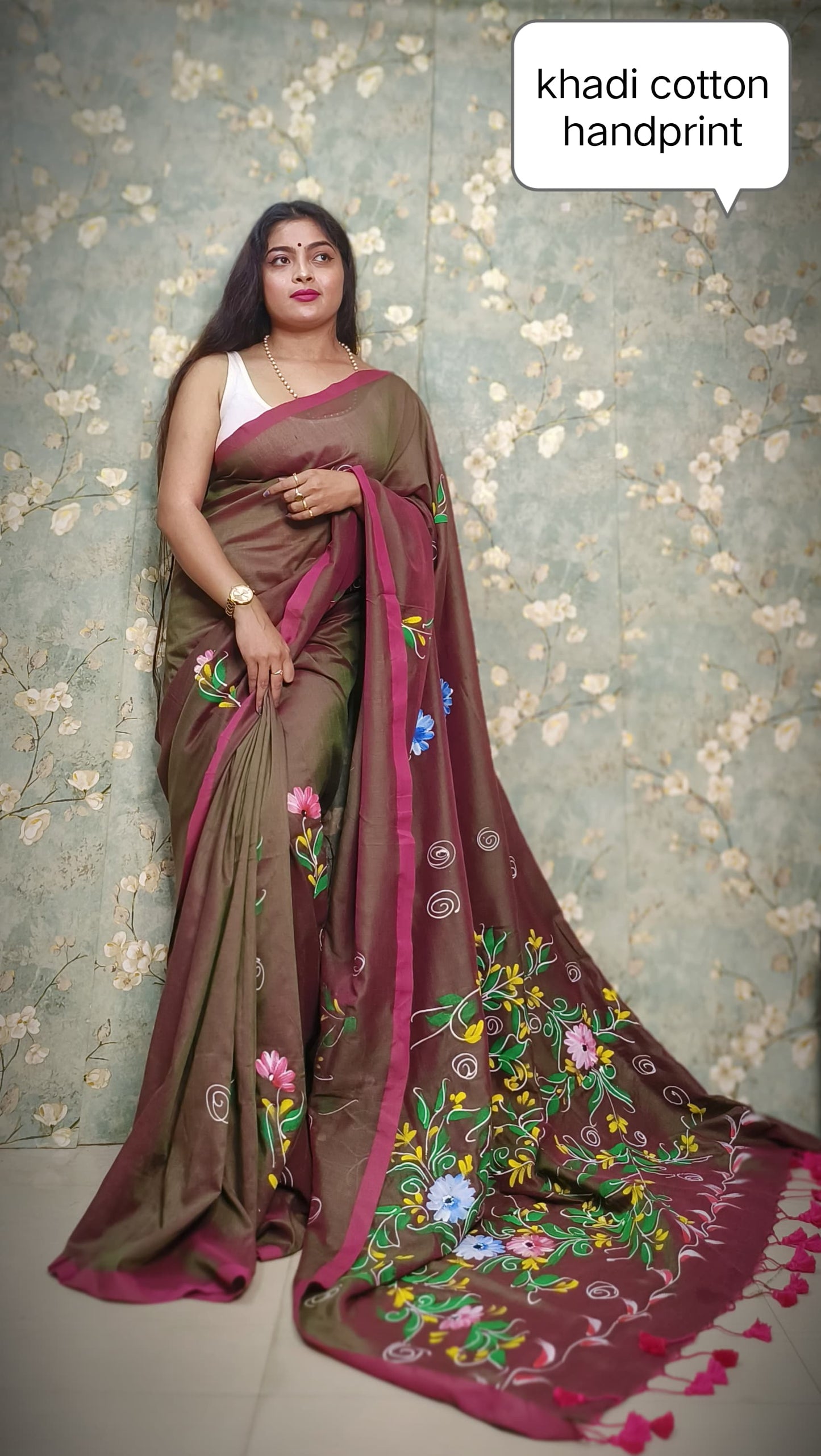 khadi cotton Saree