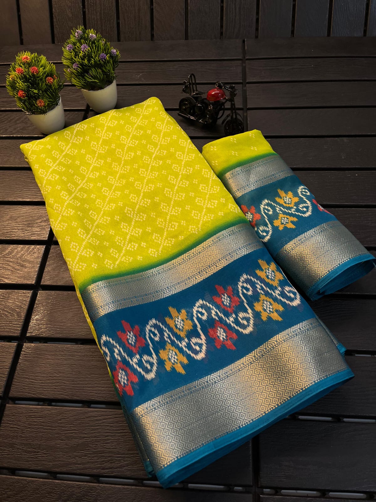 Pure georget silk saree