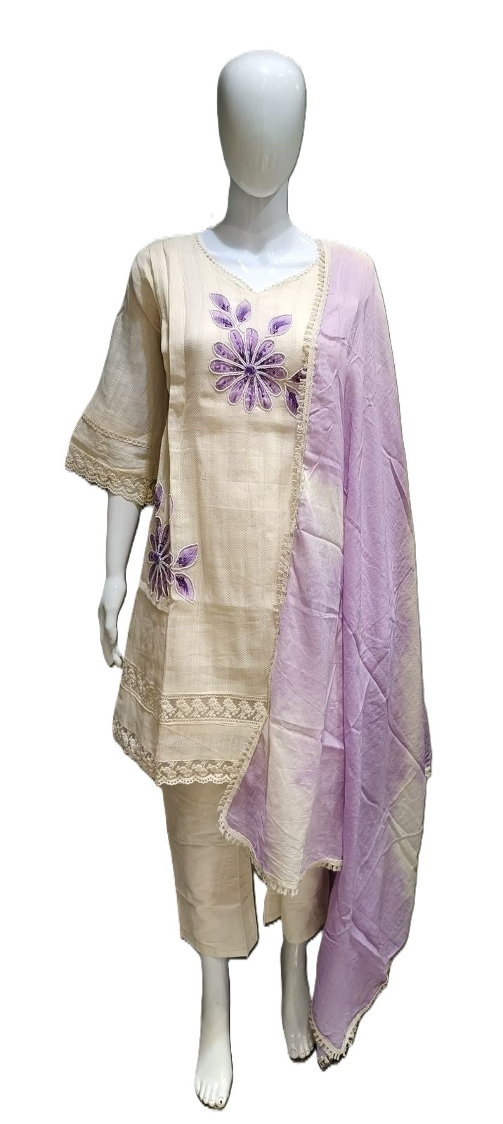 Chikankari Shifley Kurti suit