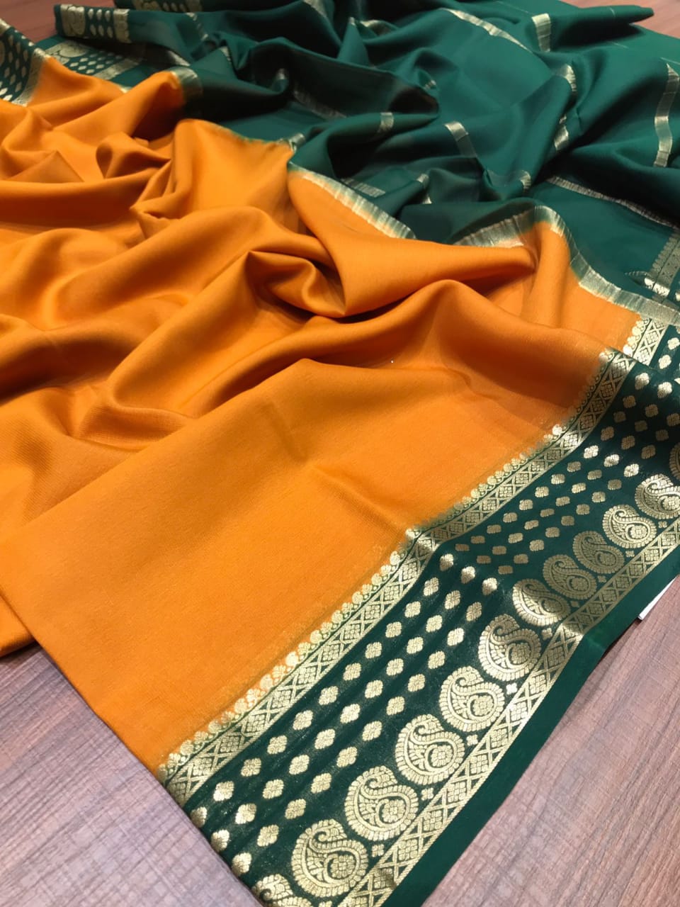 Banarasi Handloom semi katan silk saree