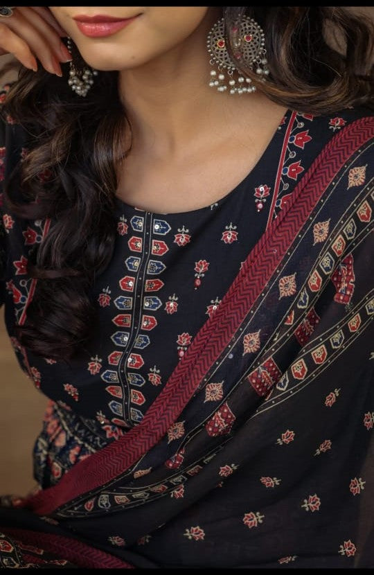 Cotton Kurti Suit (3pcs)