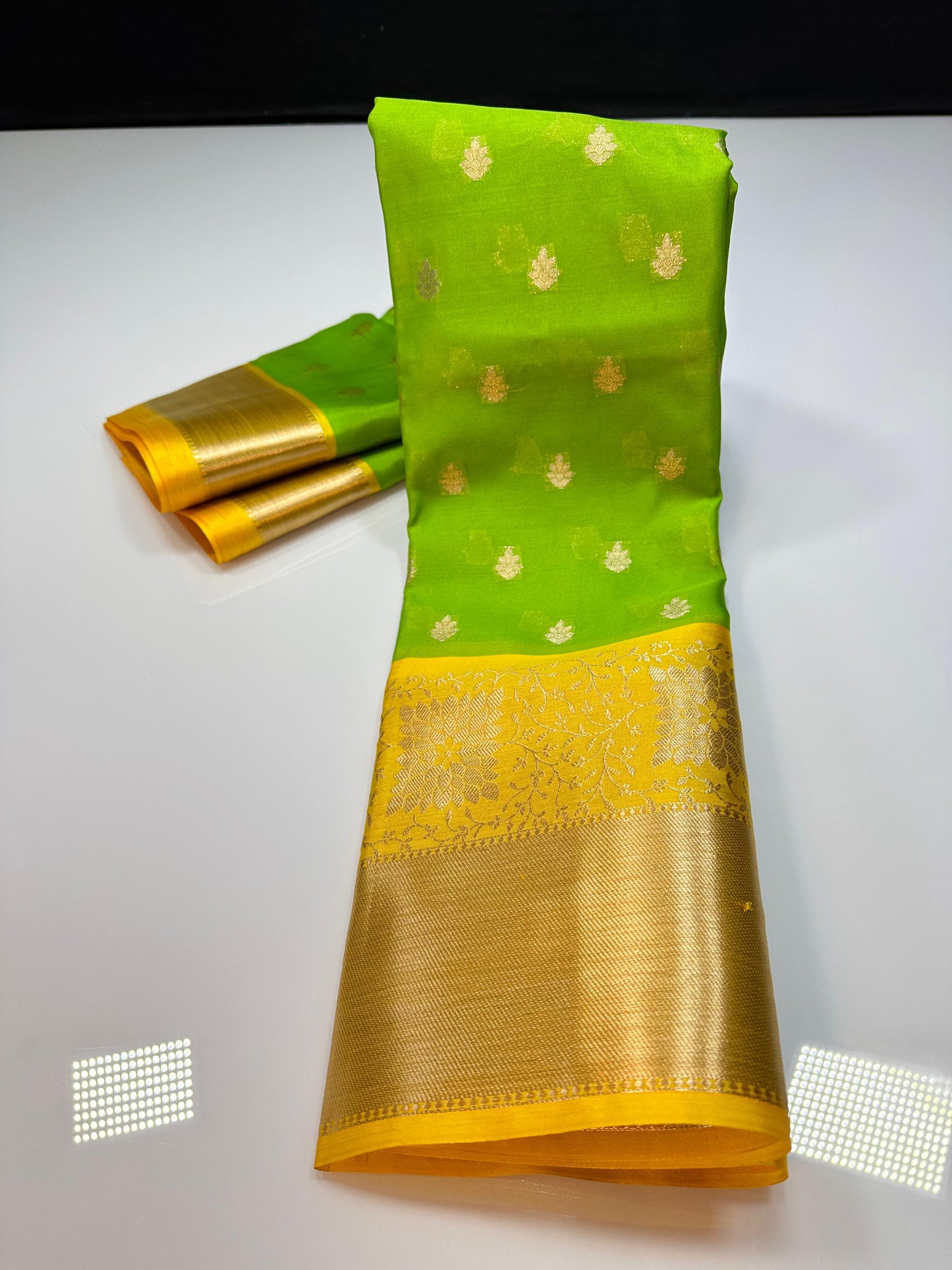 Banarasi crape silk saree