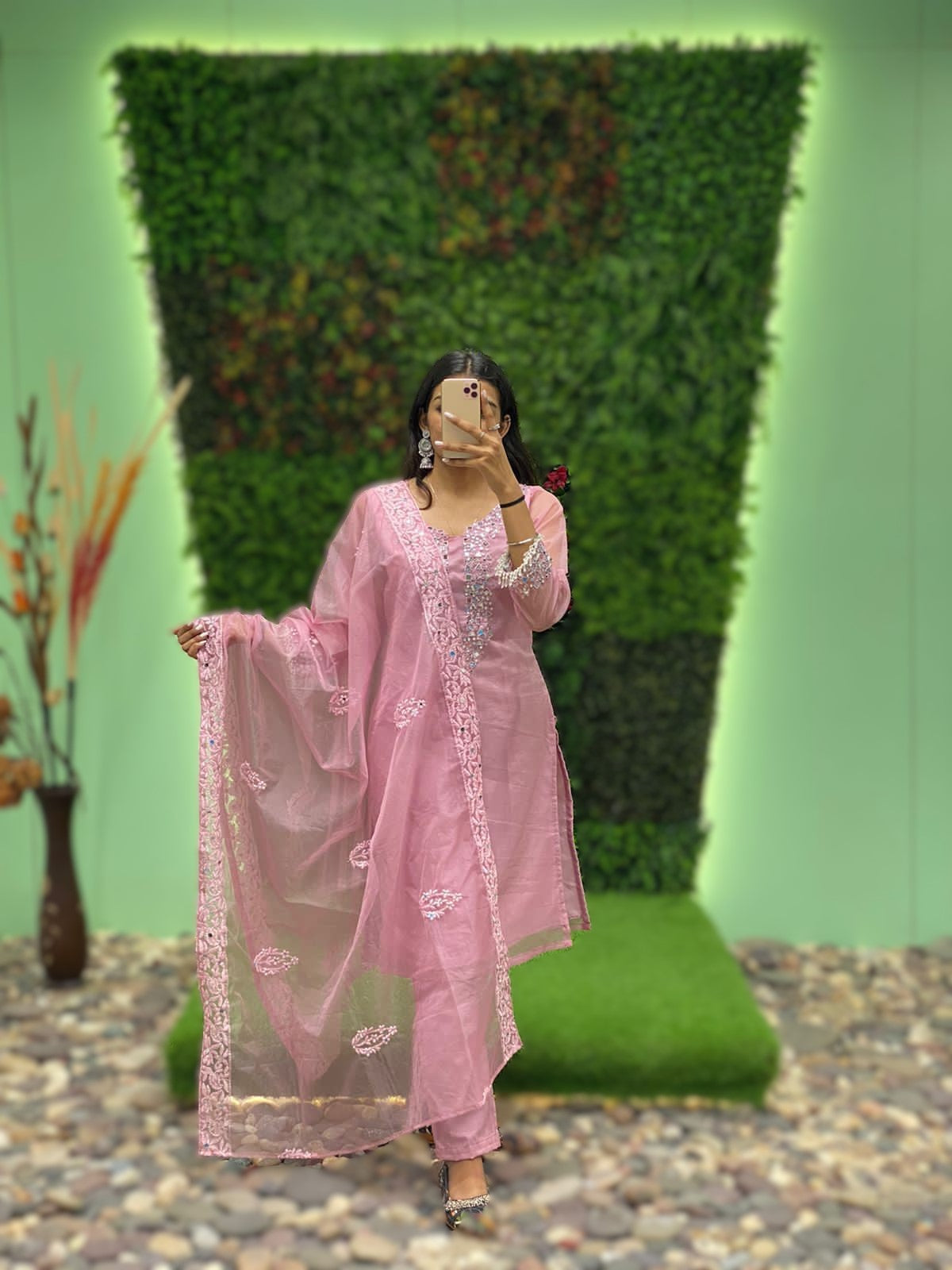 HEAVY THREAD EMBROIDERY WORK SUIT