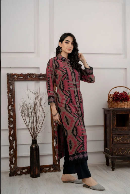 Cotton Printed Cord set (2PCS)