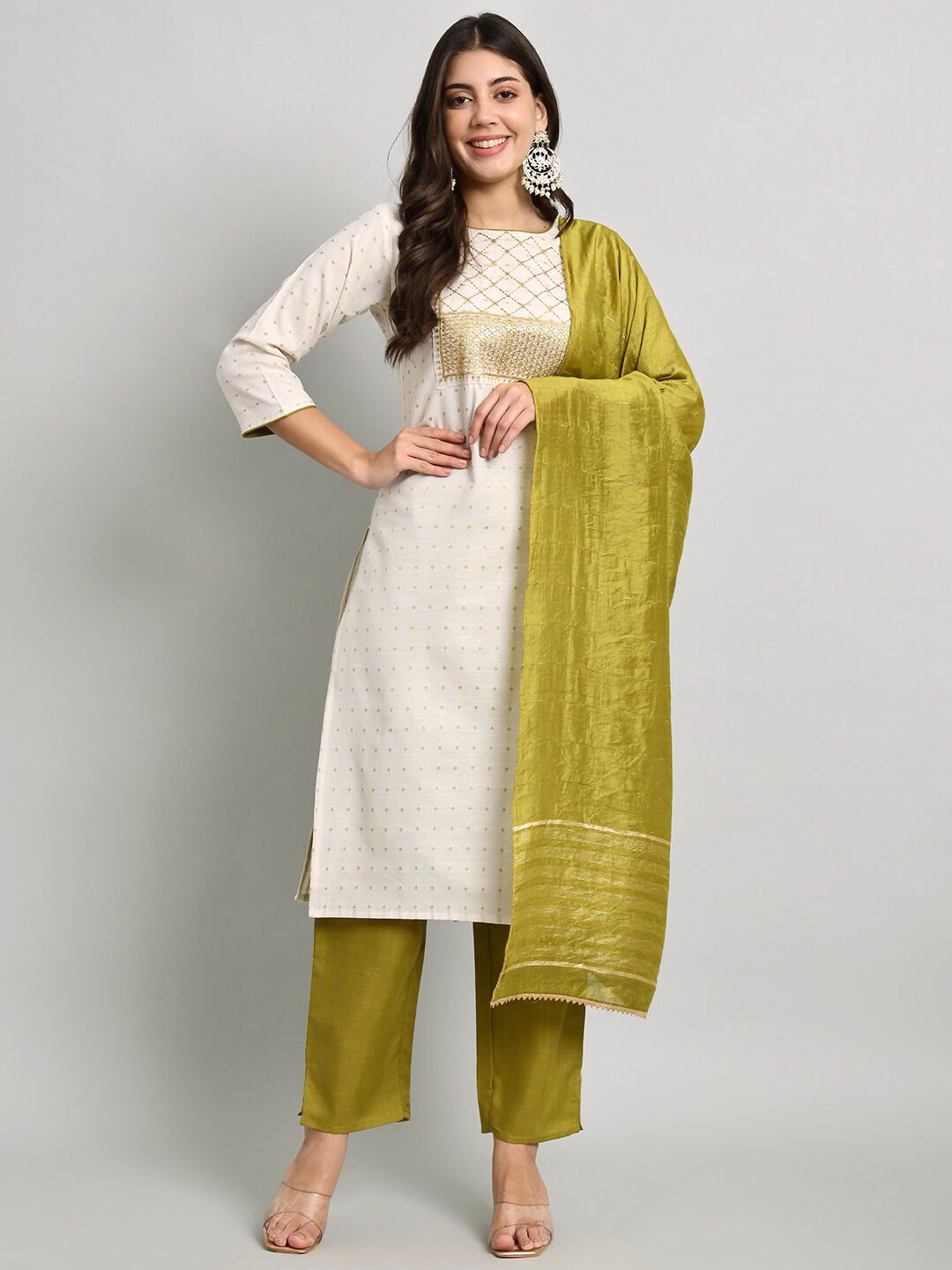 Kurti Pant With Dupatta (3 Pcs)