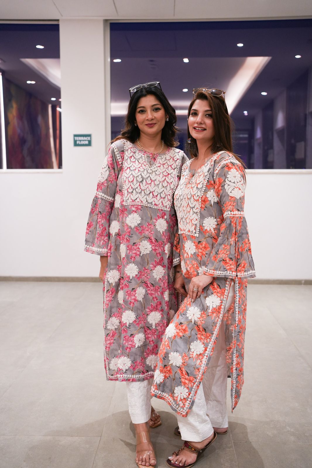 Chikankari Kurti and Pant suit