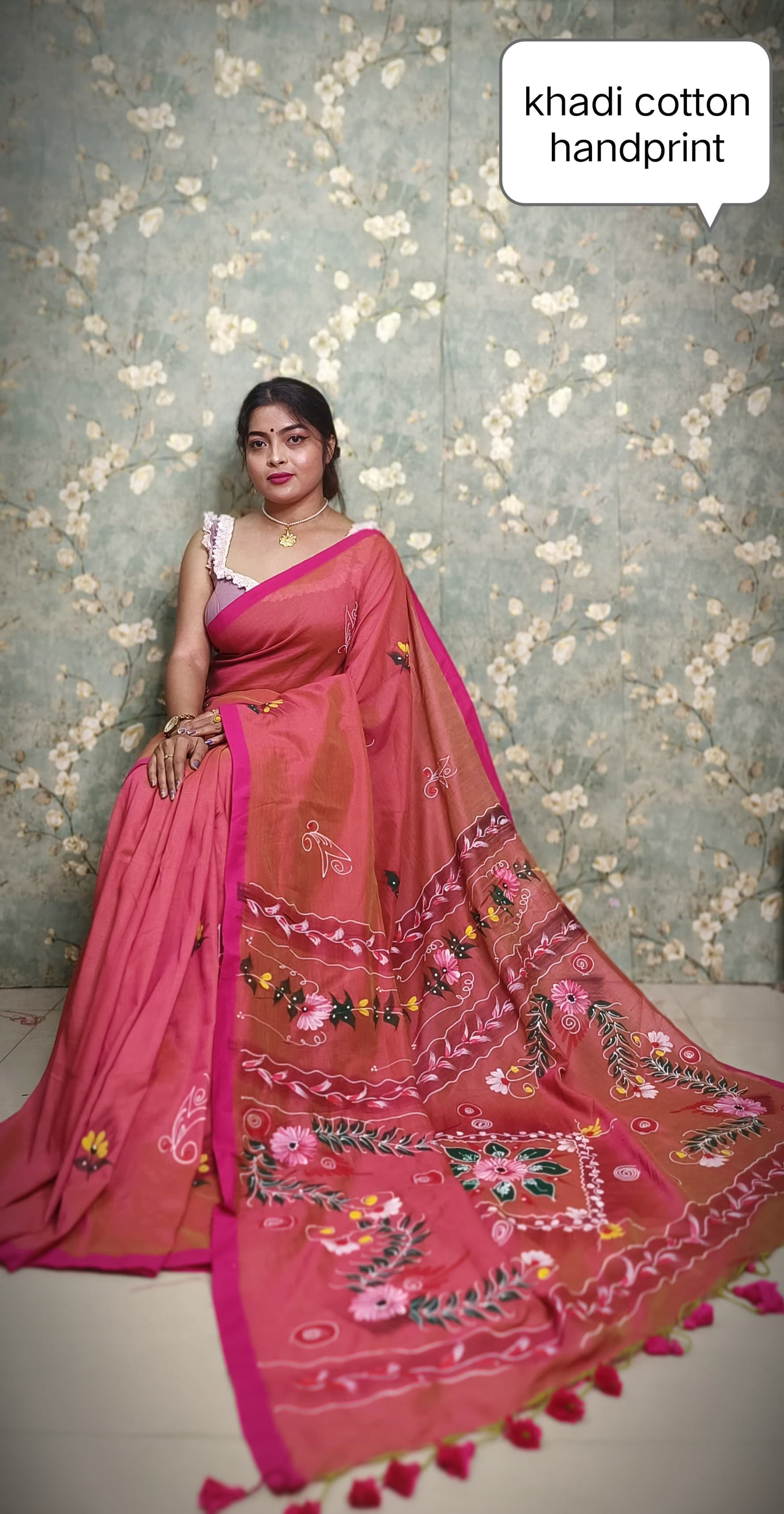 khadi cotton Saree