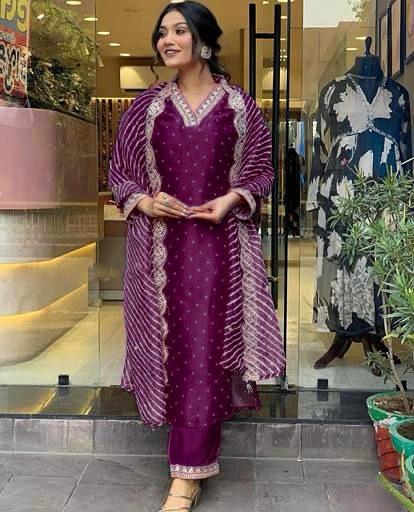 Banana Cotton silk Kurti Suit