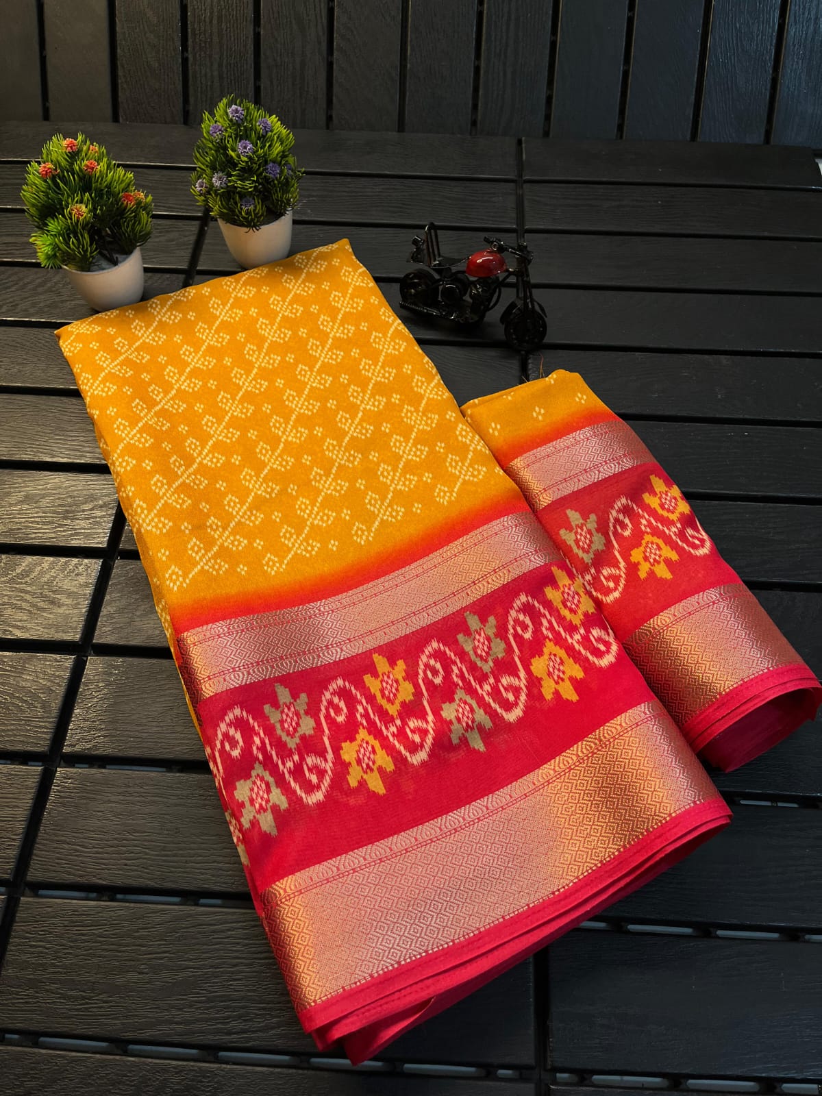 Pure georget silk saree