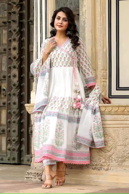 Mulmul Cotton Kurti set (3pcs)