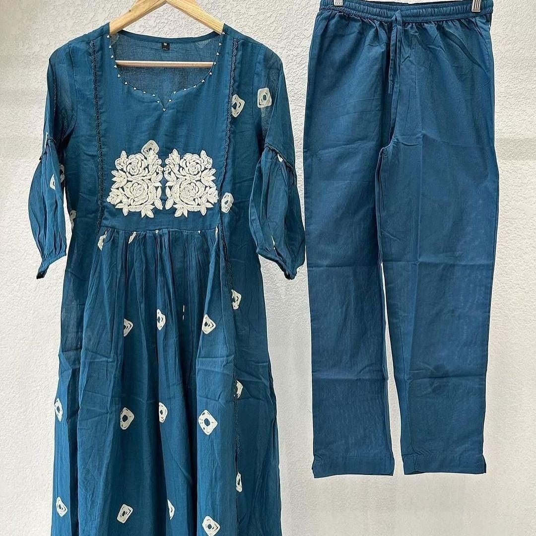 Cotton bandini print Kurti suit