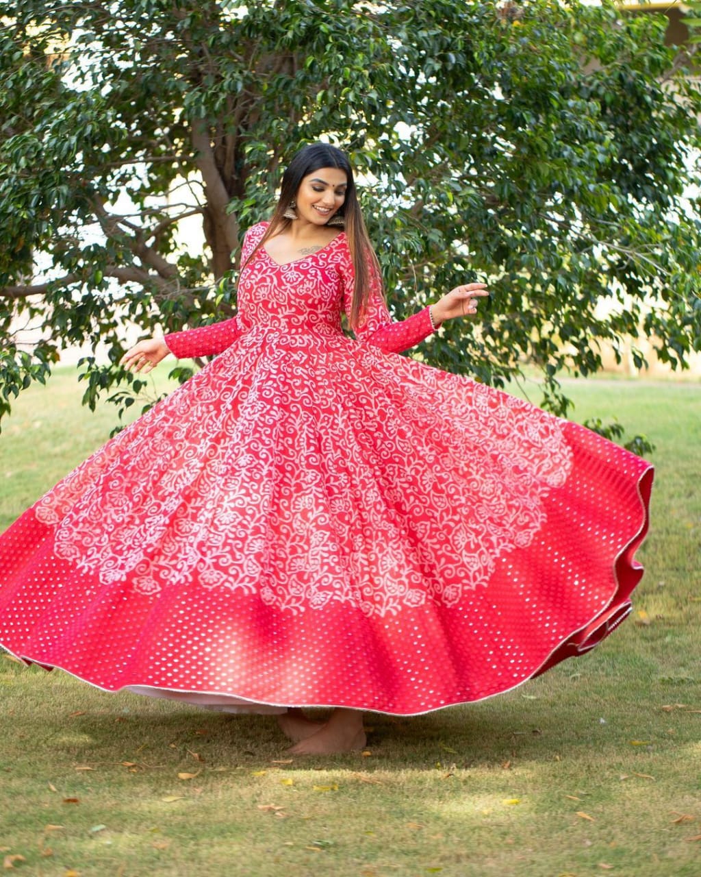 Georgette Long Gown