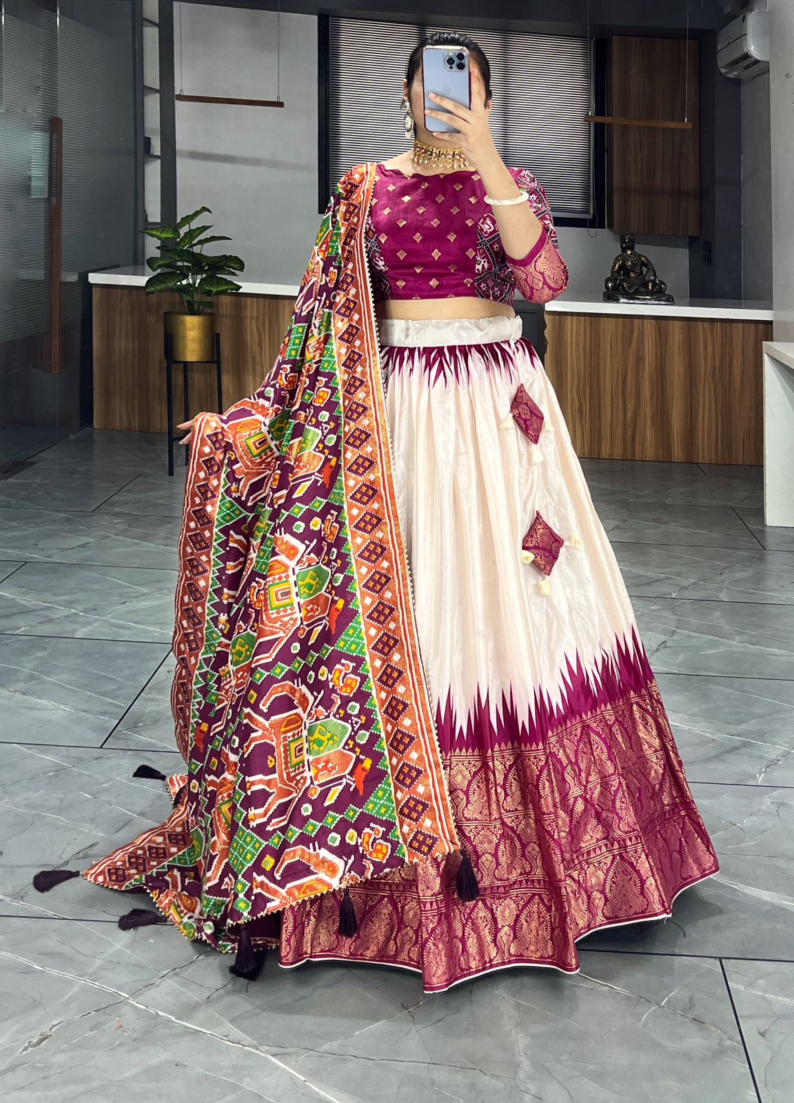 Dola Silk Patola Lehenga set