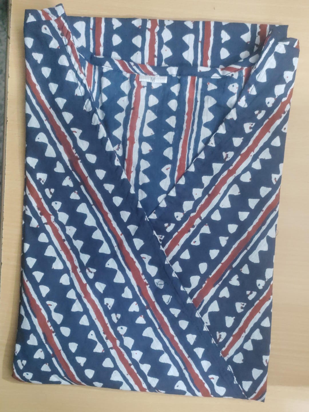Designer V neck Kurti Set