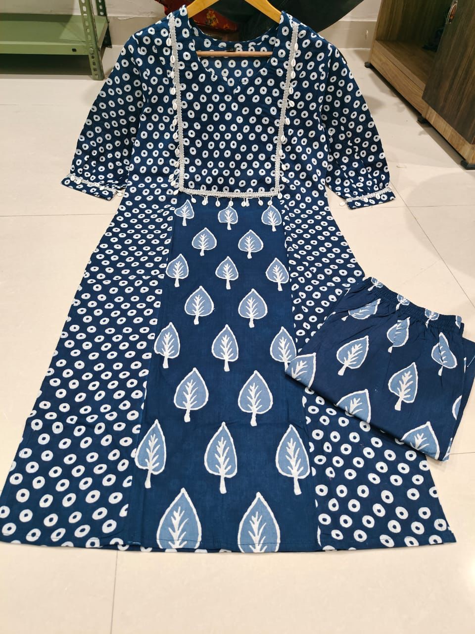Cotton Blue Suit (2pcs)