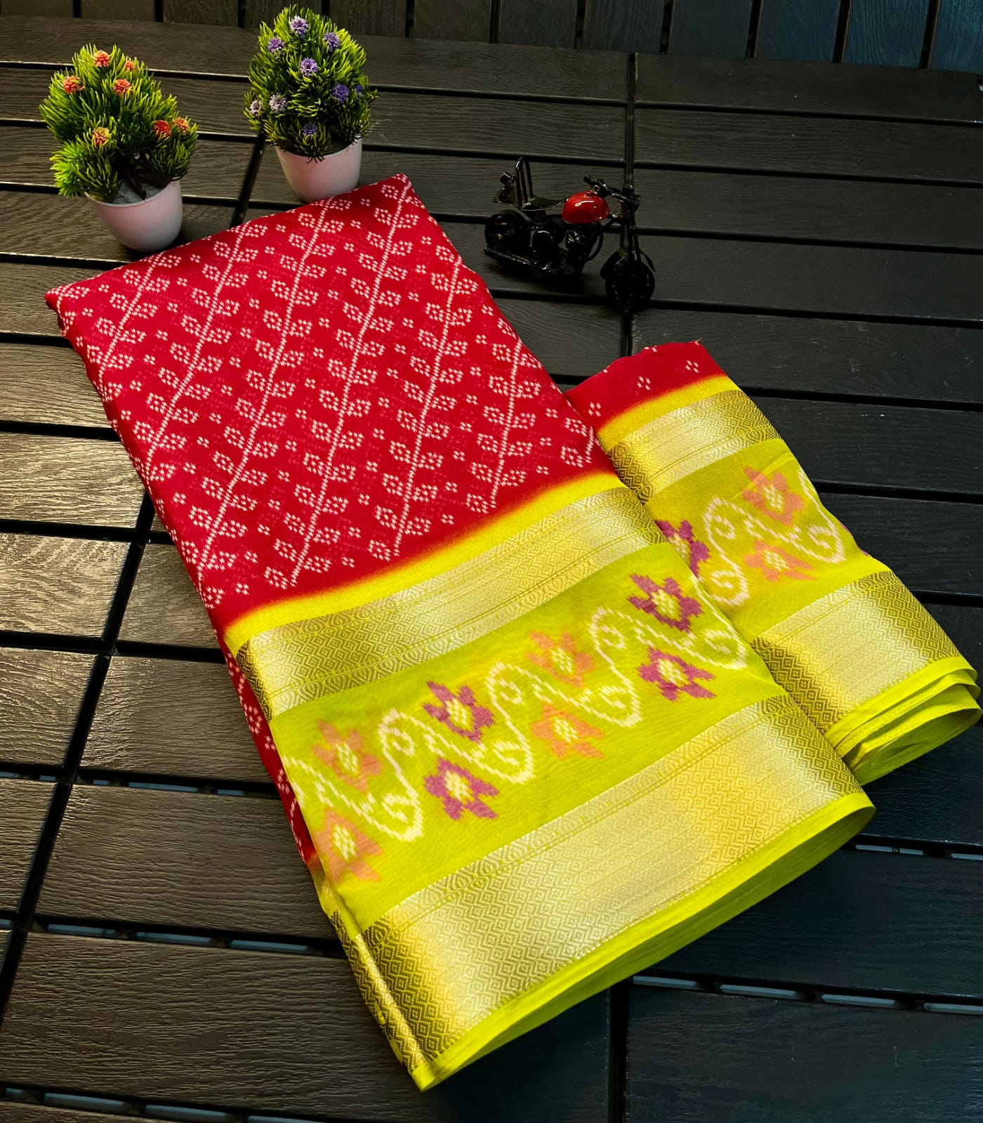 Pure georget silk saree