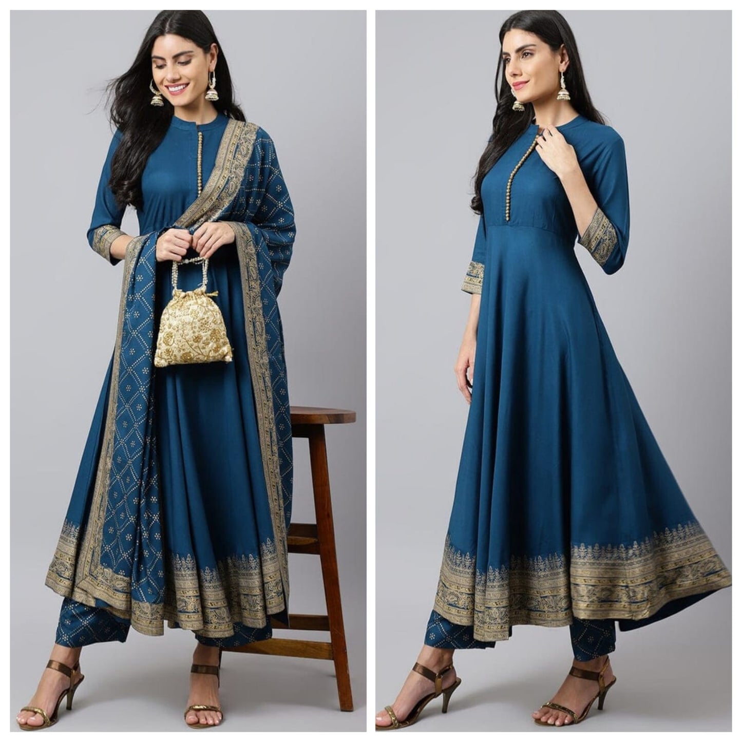 Heavy Printed Anarkali Kurti Suit