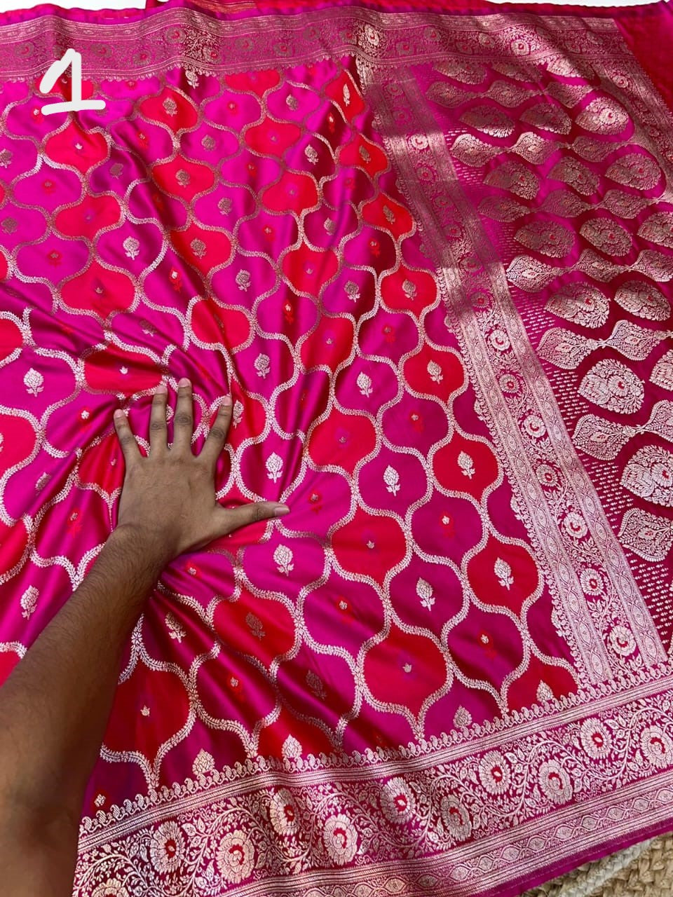 Banarasi Masru katan Pure silk rangkat saree
