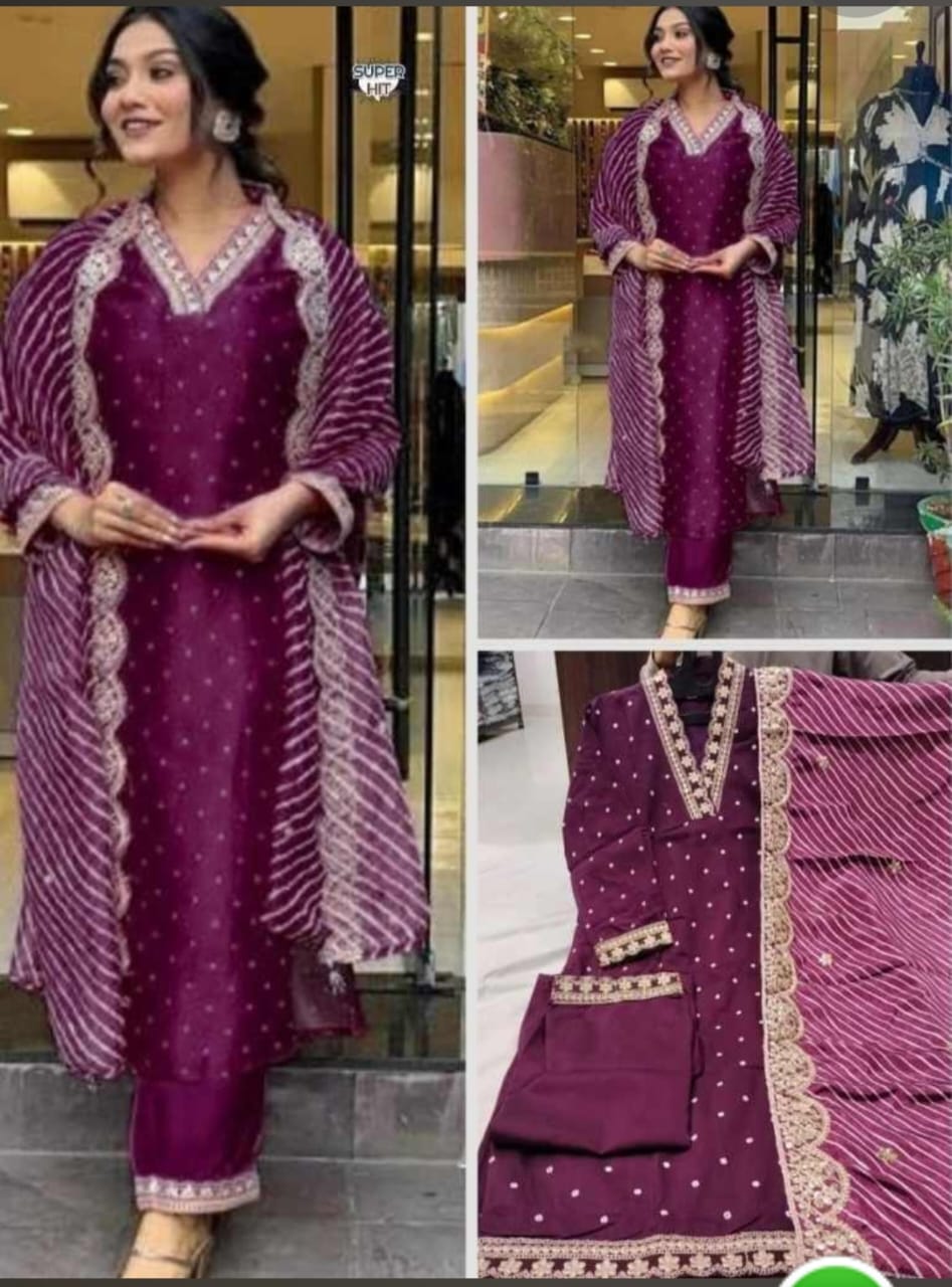 Banana Cotton silk Kurti Suit