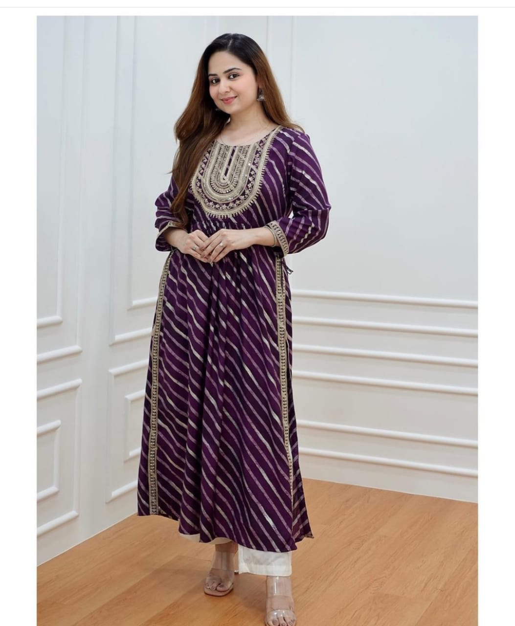Rayon kurti suit