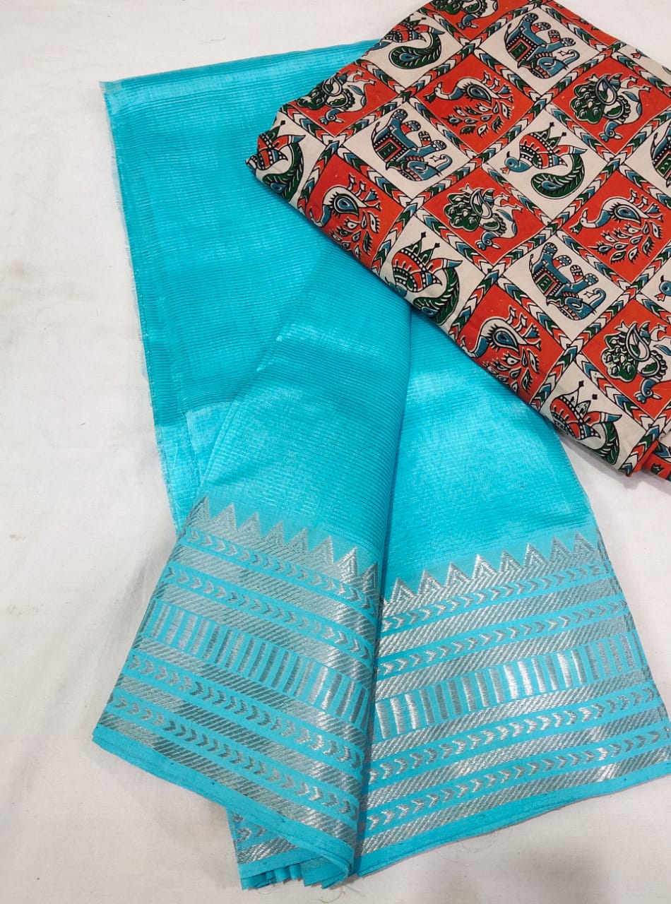 Mangalagiri handloom pattu by cotton
