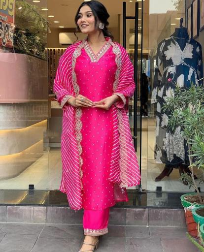 Banana Cotton silk Kurti Suit