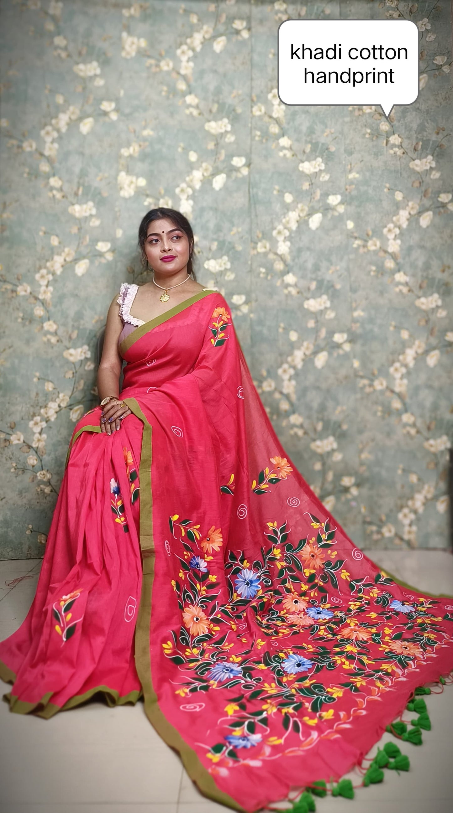 khadi cotton Saree