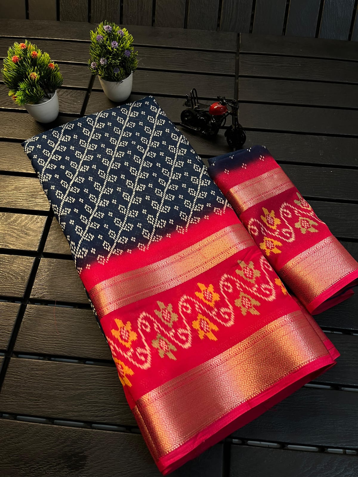 Pure georget silk saree