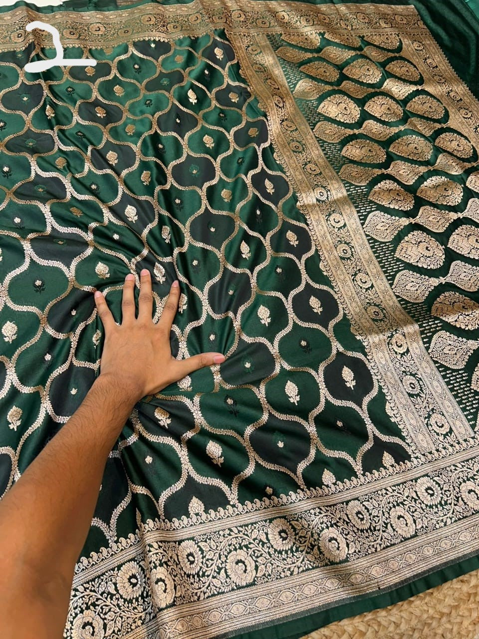 Banarasi Masru katan Pure silk rangkat saree