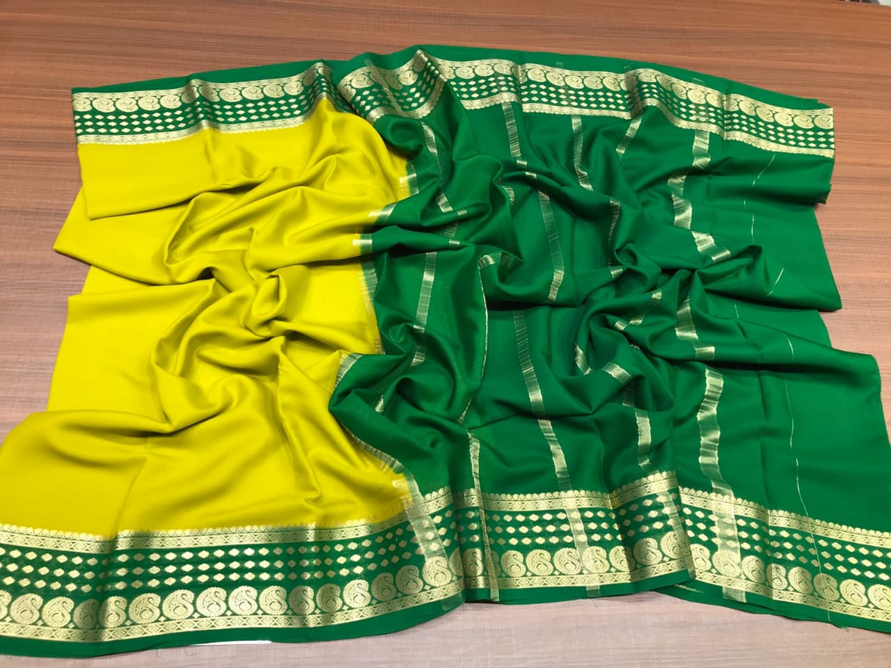 Banarasi Handloom semi katan silk saree