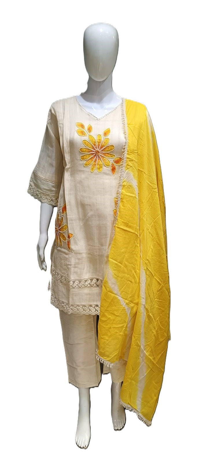 Chikankari Shifley Kurti suit