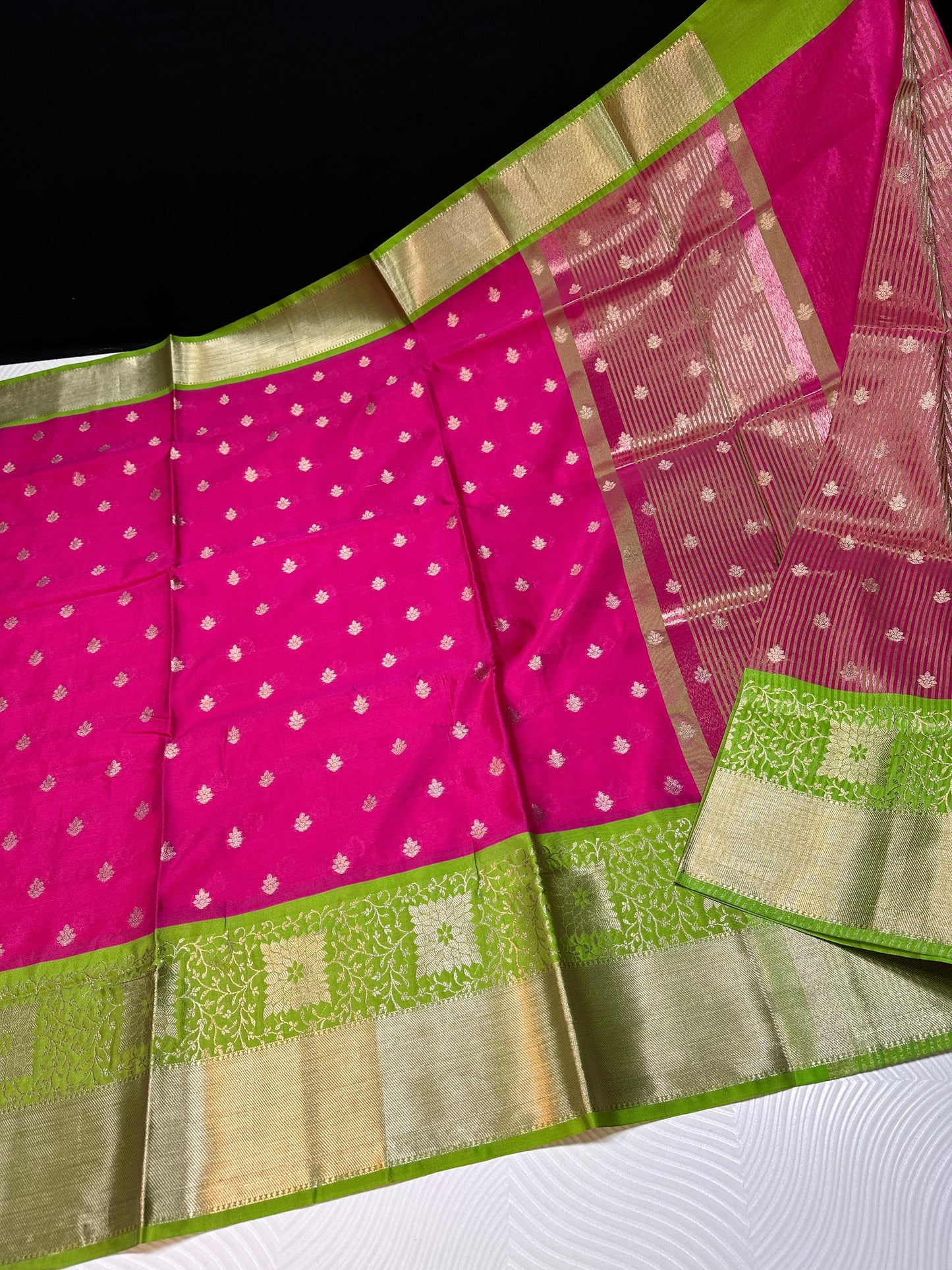 Banarasi crape silk saree