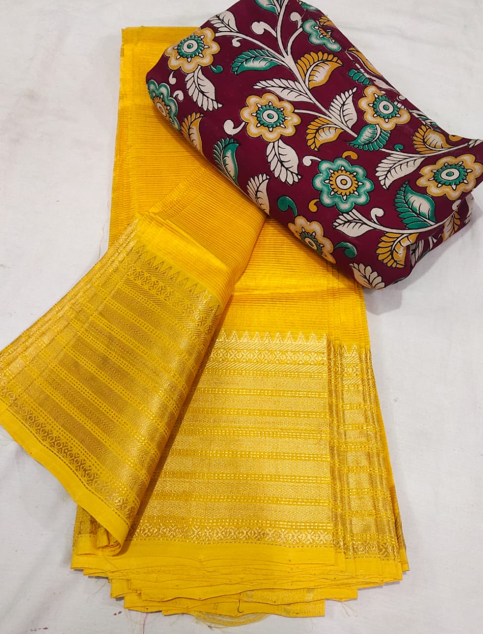 Mangalagiri handloom pattu by cotton