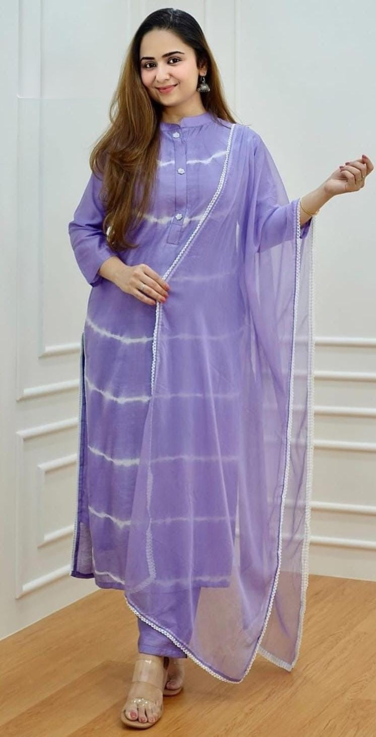 PURE SILK MUSLIN KURTHI SUIT