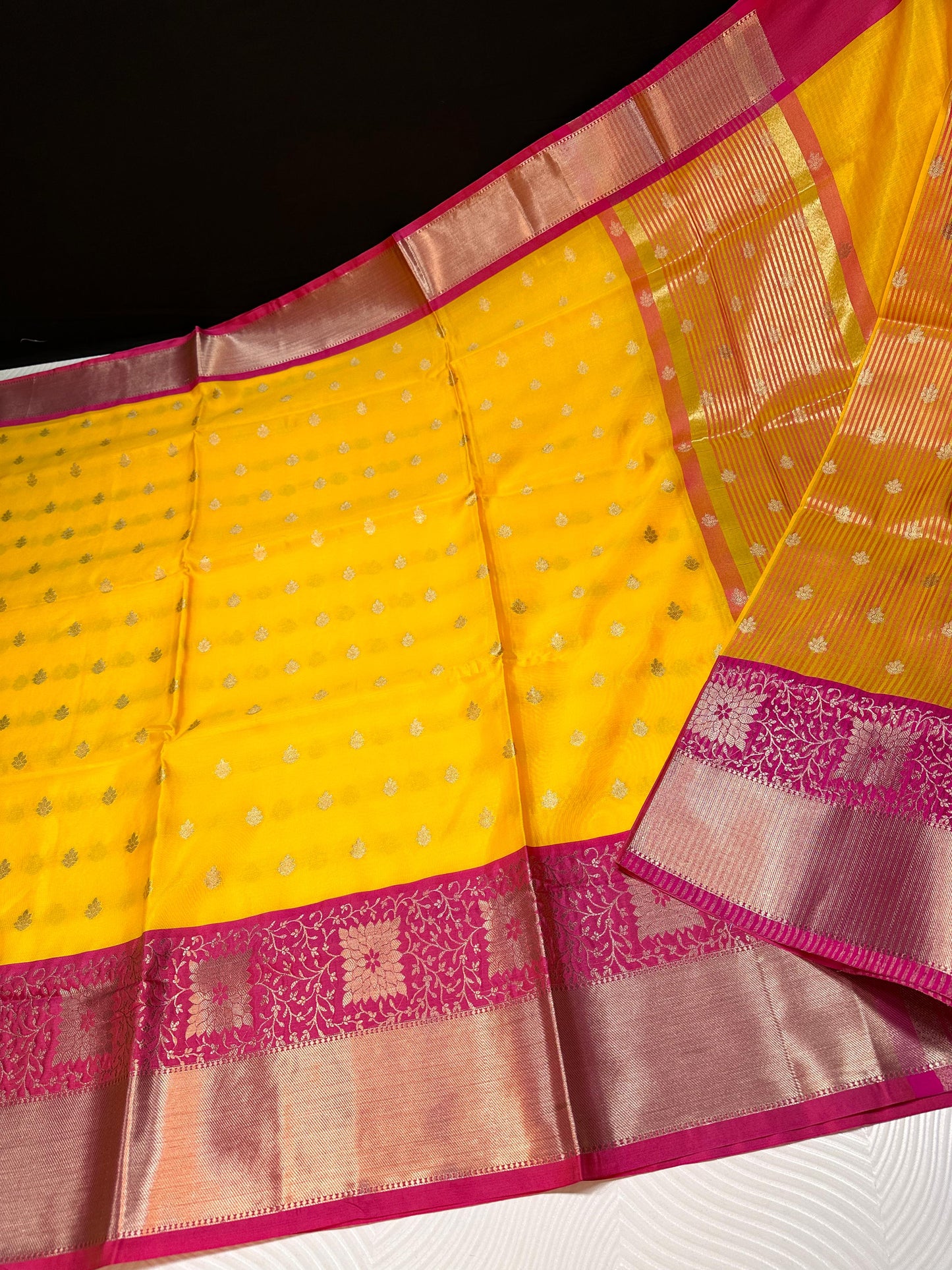 Banarasi crape silk saree
