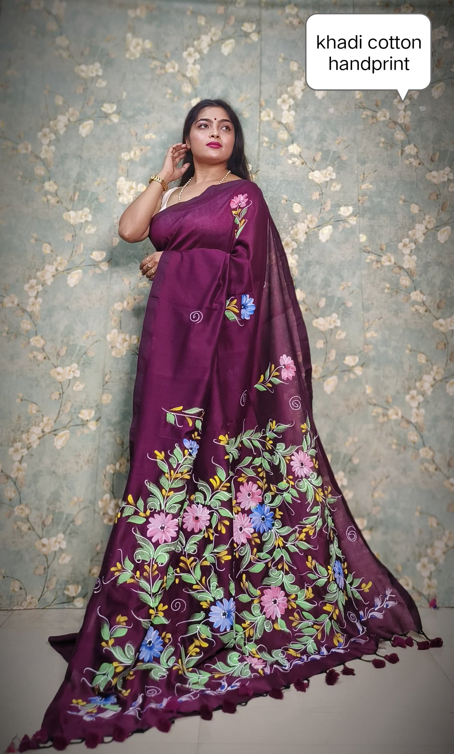 khadi cotton Saree