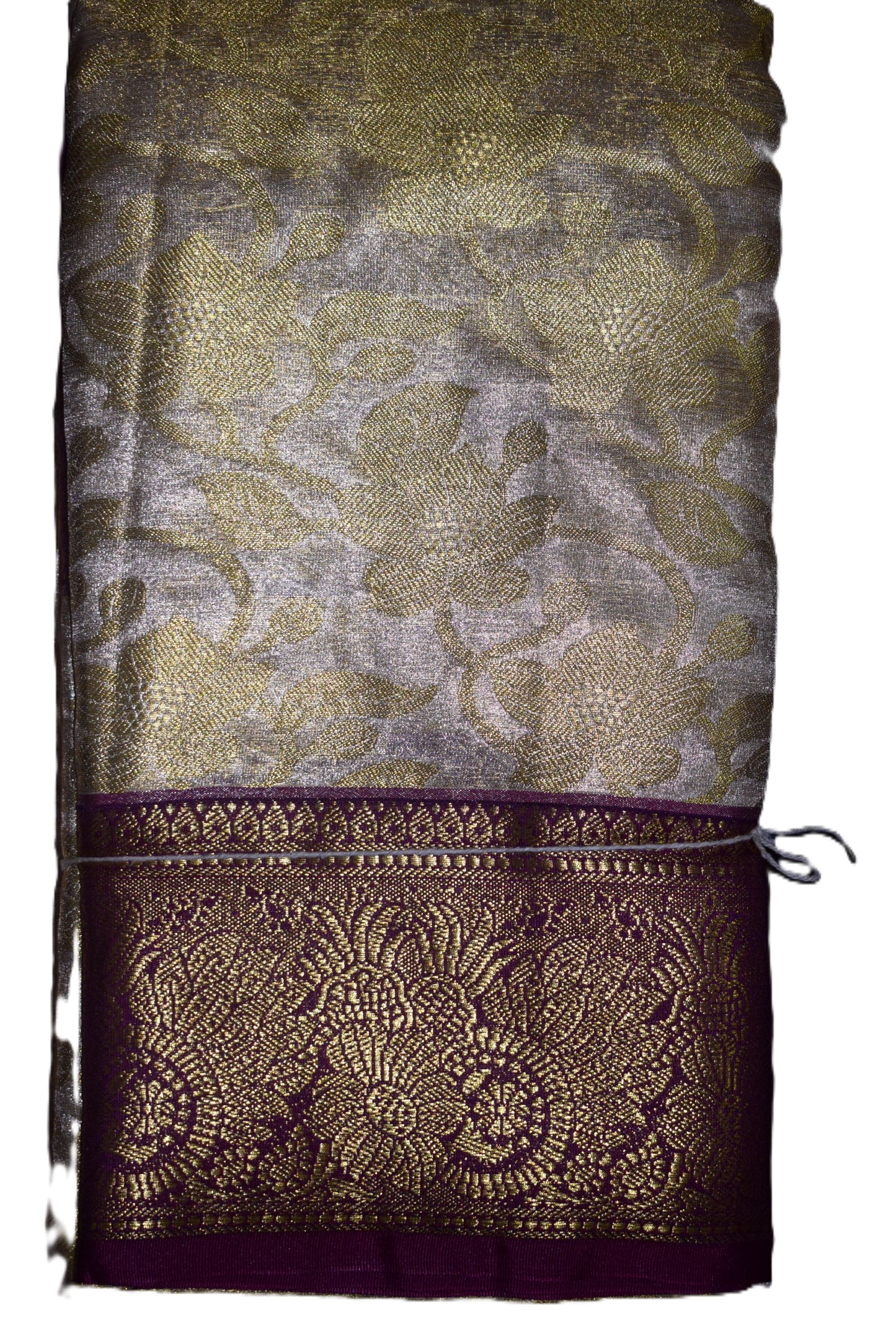 Semi Kanjivaram tissue silk saree