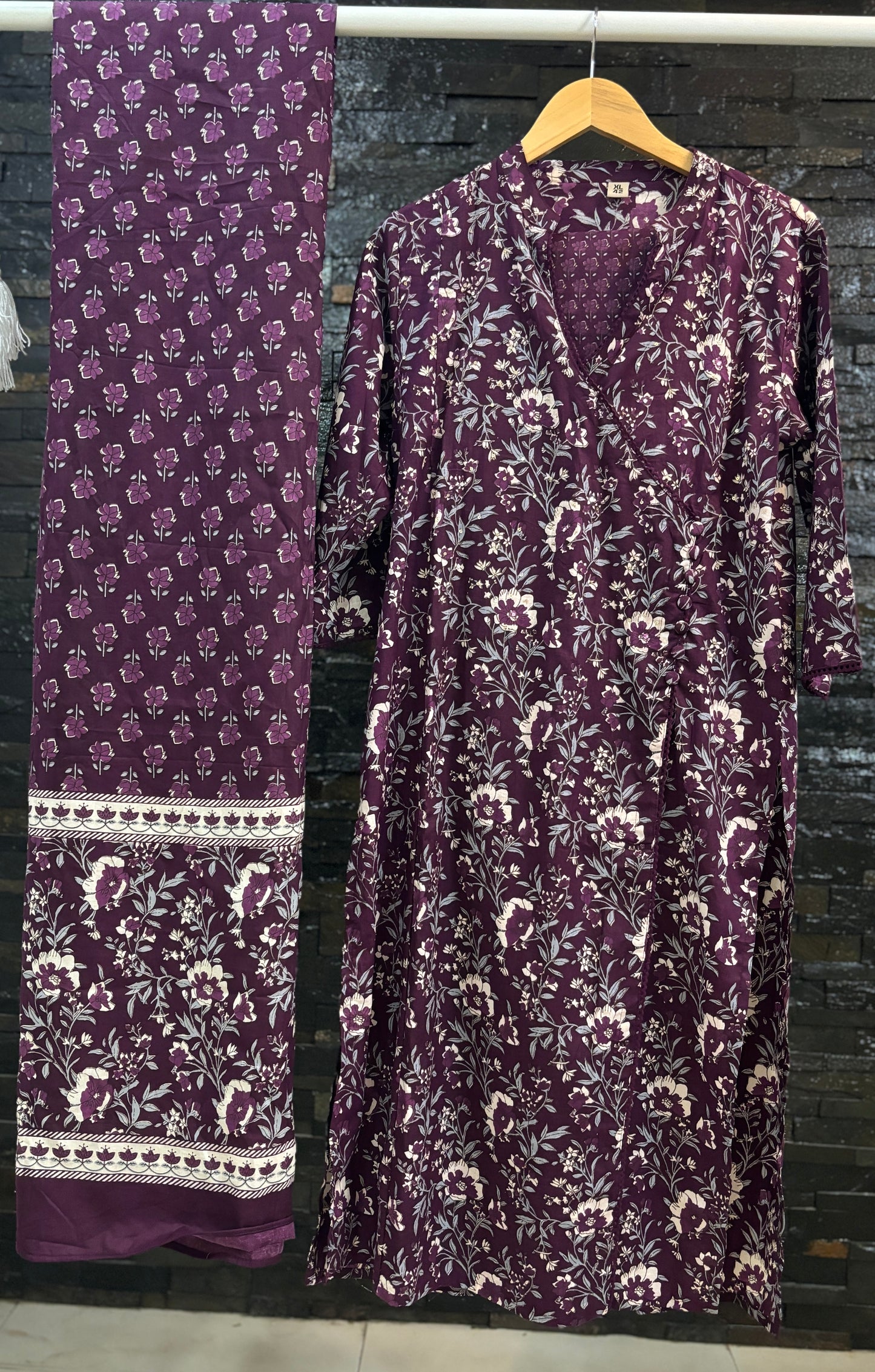 Elegant Cotton Kurti set (3 Pcs)