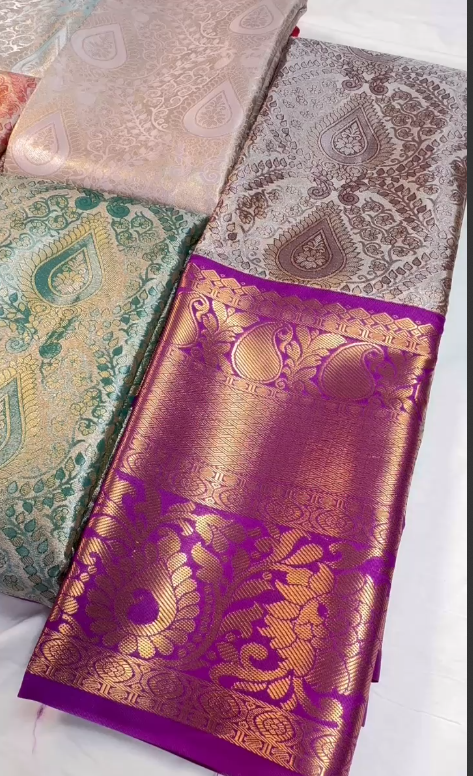 Kanchipattu saree with rich weaving