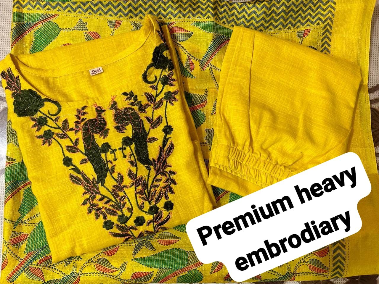 Handloom Embroidery suit
