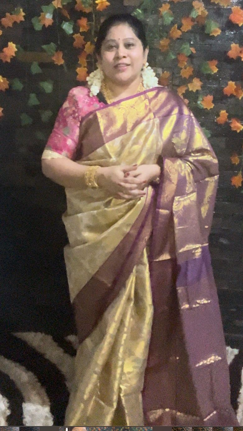 Semi Kanjivaram tissue silk saree