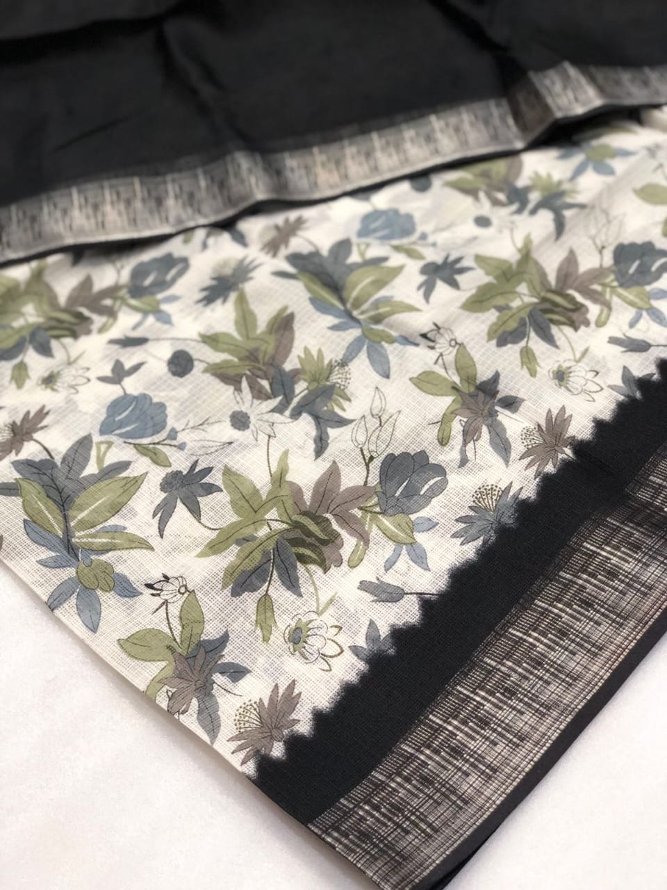 kota silk printed saree