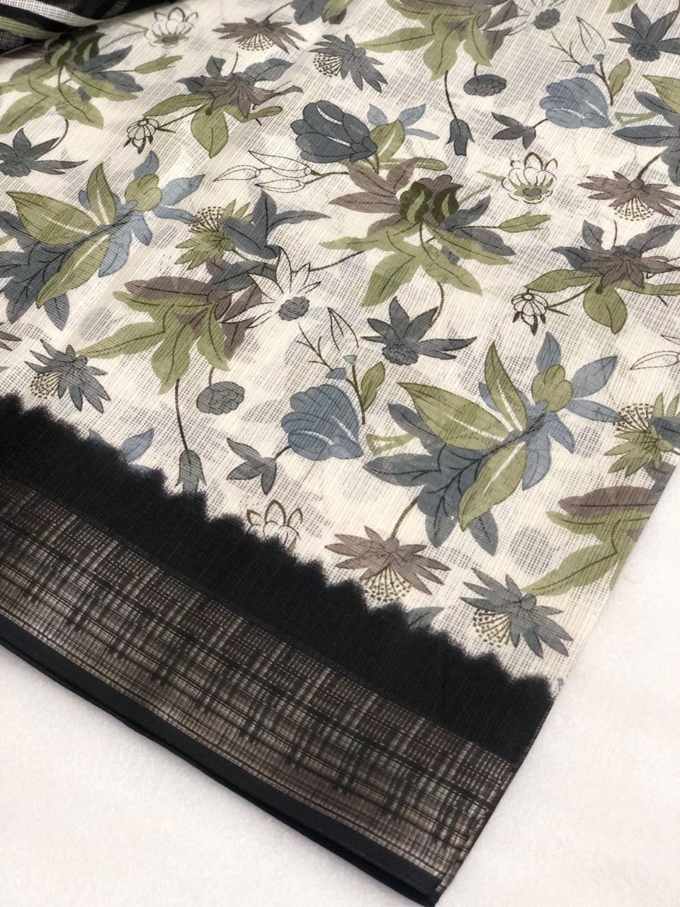 kota silk printed saree