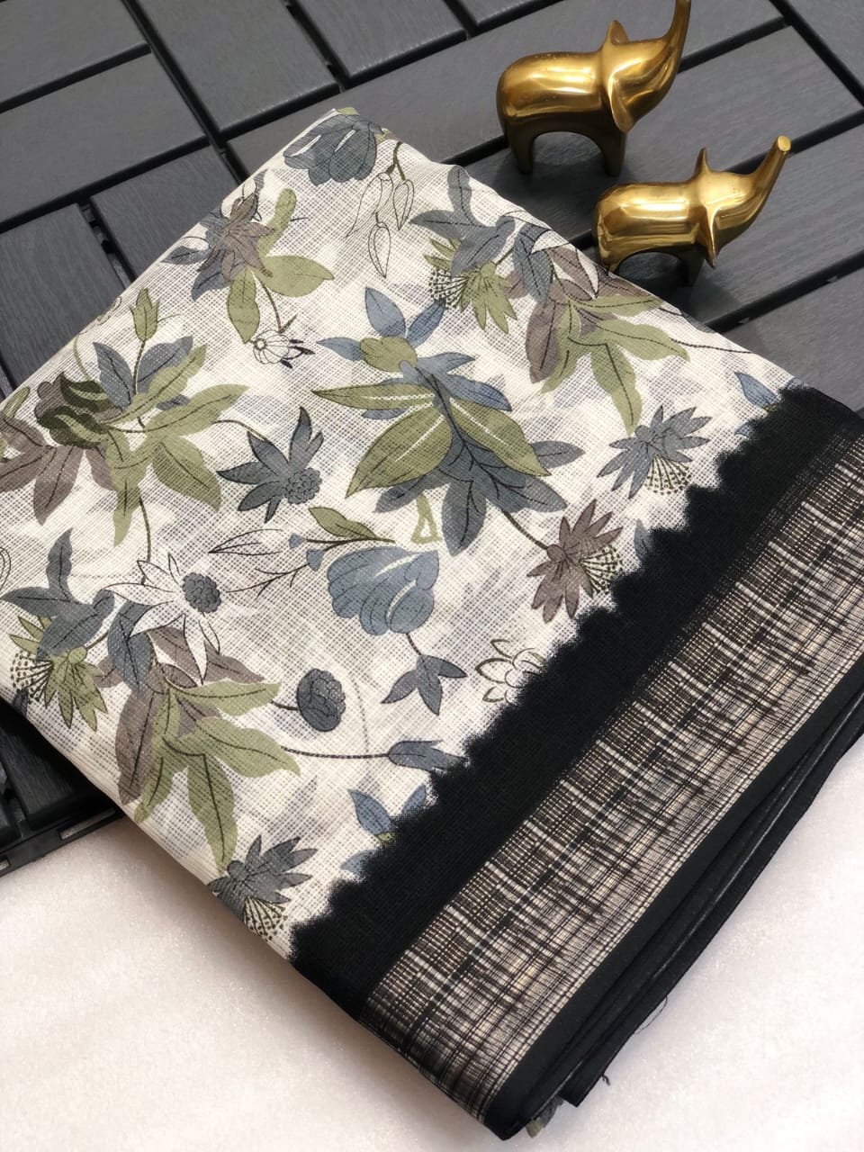 kota silk printed saree