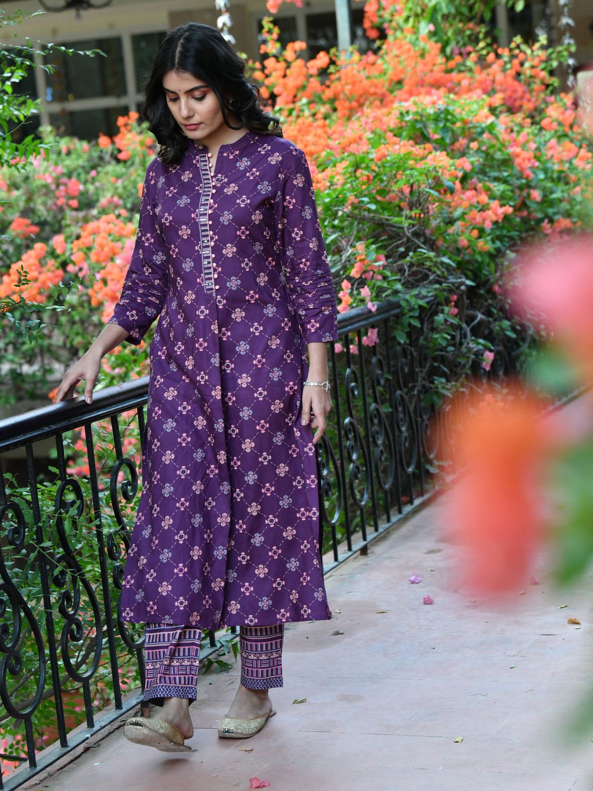Printed Kurta suit(2pcs)
